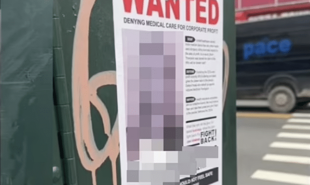 Dystopian ‘wanted’ posters of top health CEOs appear in New York City